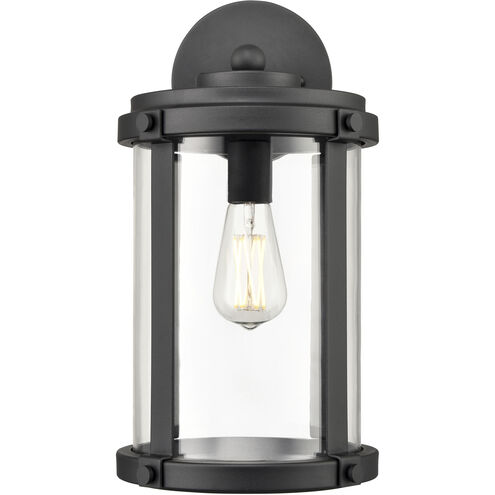 Pennfield 1 Light 16.8 inch Textured Black Outdoor Wall Sconce